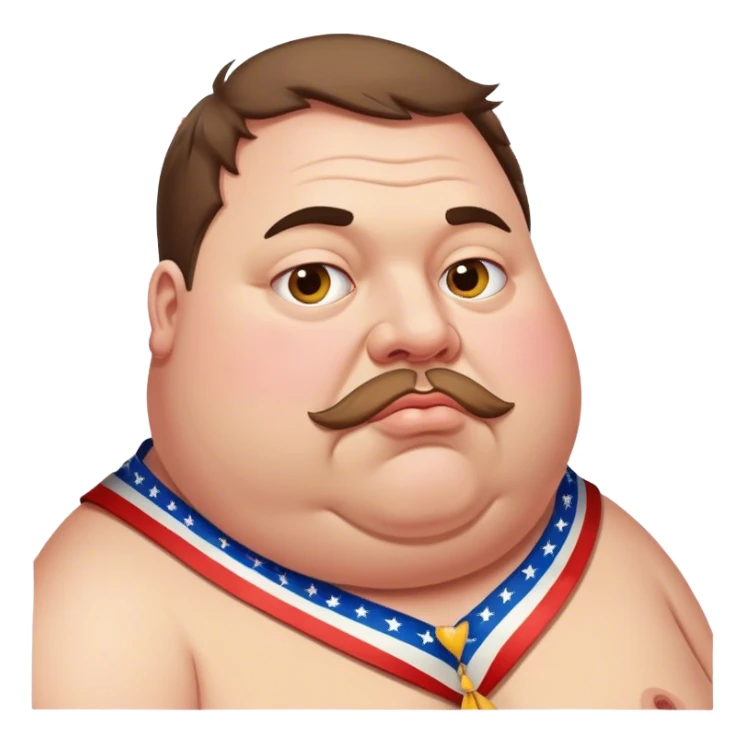 A very fat Dave bunts sticker