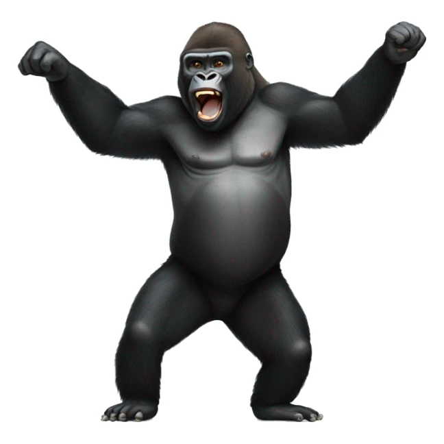 Gorilla -dancing sticker