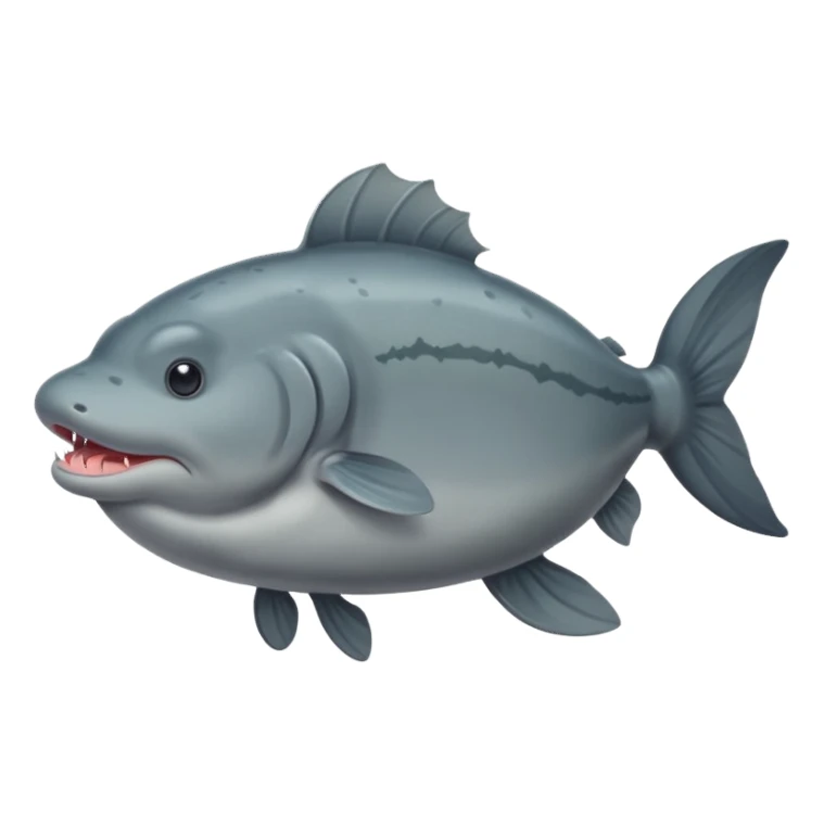 An extremely fat catfish with a bulging stomach sticker