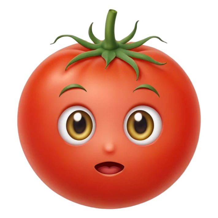 Tomato has cute eyes sticker