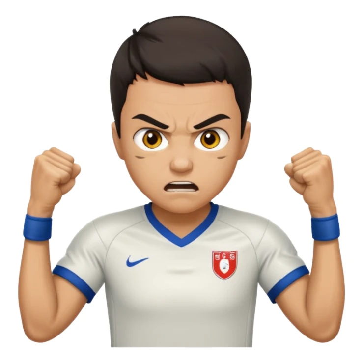 soccer player angry sticker