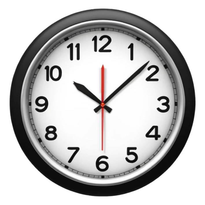 analog clock sticker