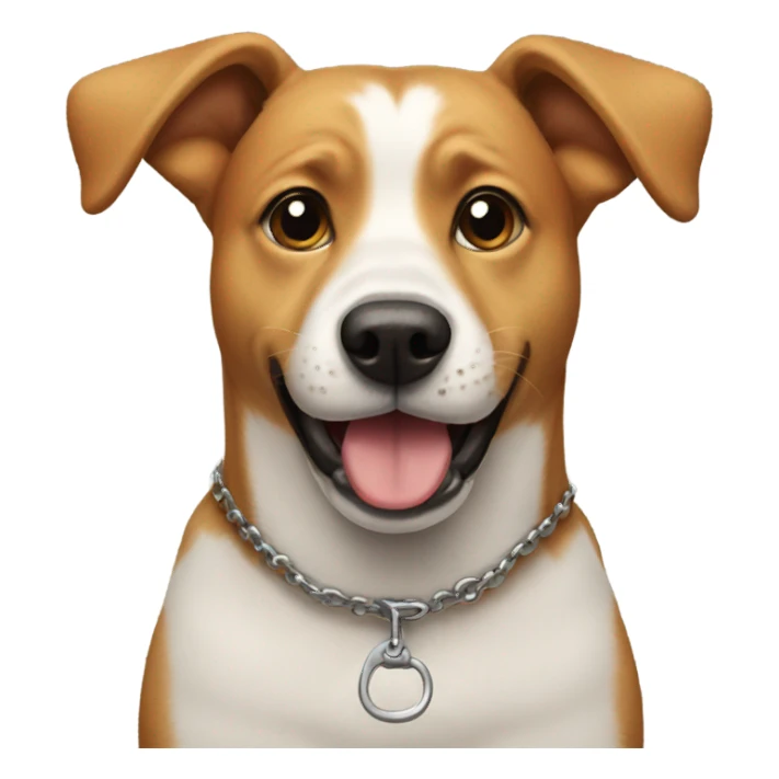 Dog with zipper mouth  sticker