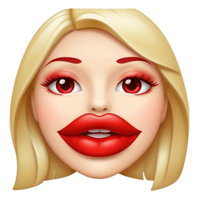 Red lips  sticker