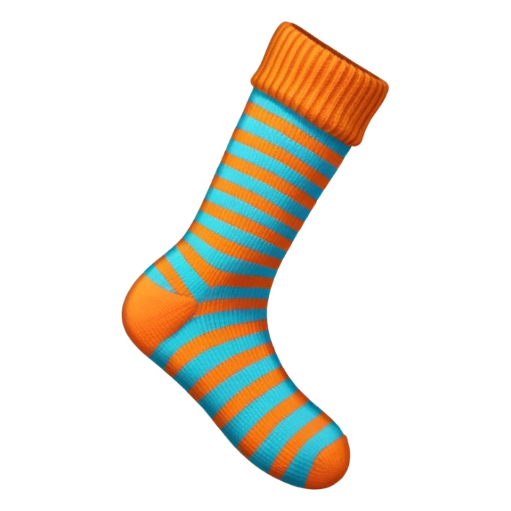 Striped sock sticker