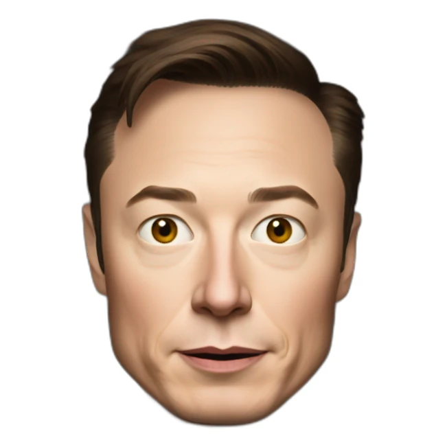 Elon Musk in space sticker