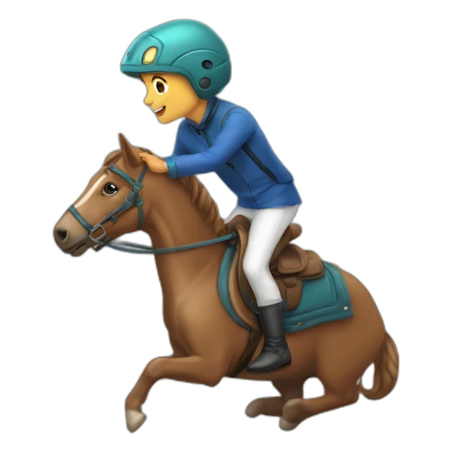 Humain sur dauphin sticker