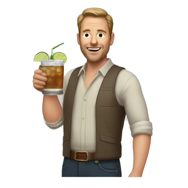 40 year old white guy drinking a Moscow mule sticker