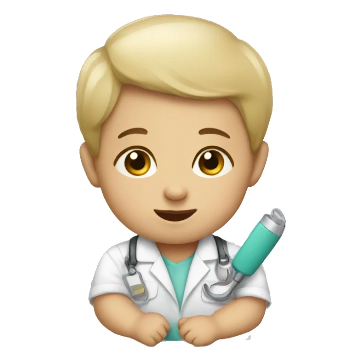 a baby at work  sticker