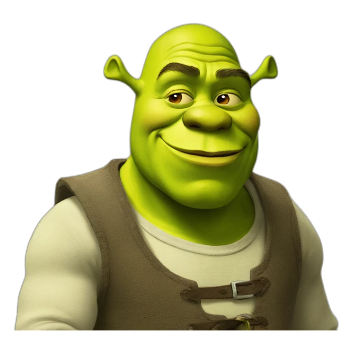 shrek enjoying a cigarette sticker