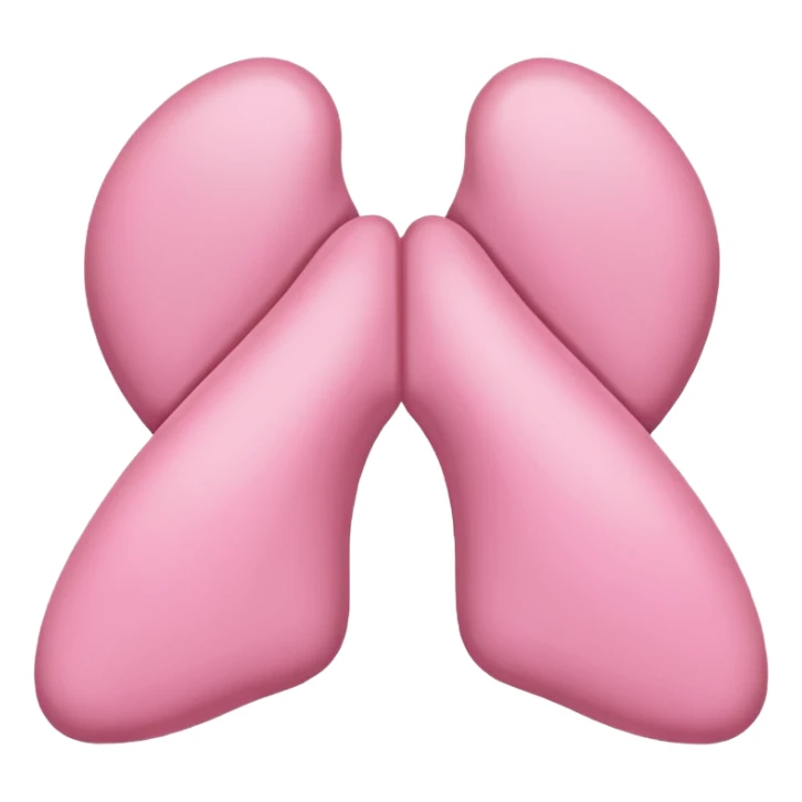 pink thyroid, simple and friendly sticker