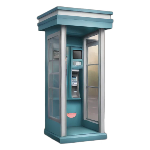 cute phonebooth sticker