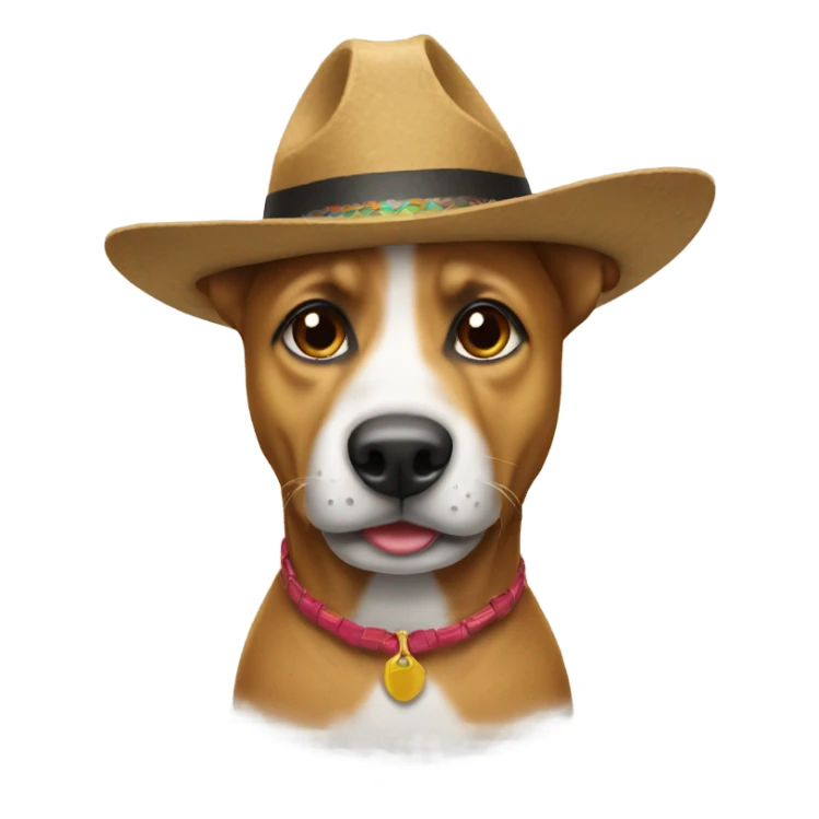 perro con un sombrero  sticker