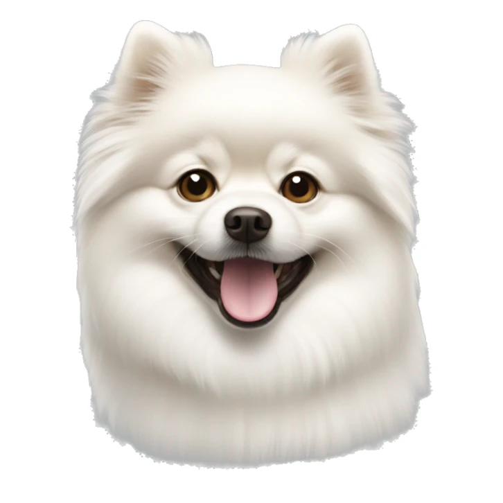 White Pomeranian spitz  sticker