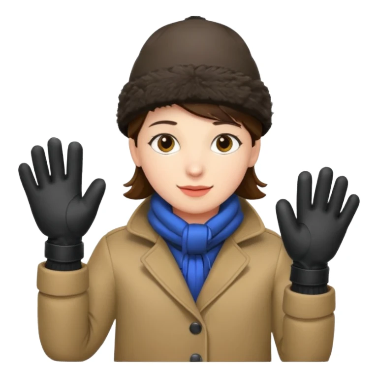fotographer with winter clothes sticker