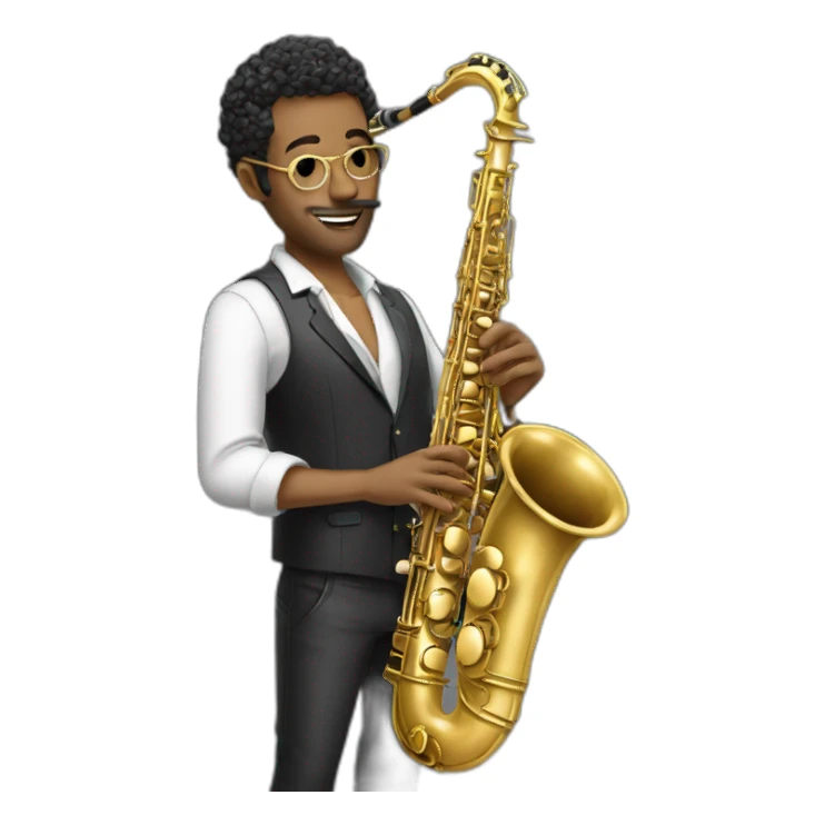 sexy sax man sticker