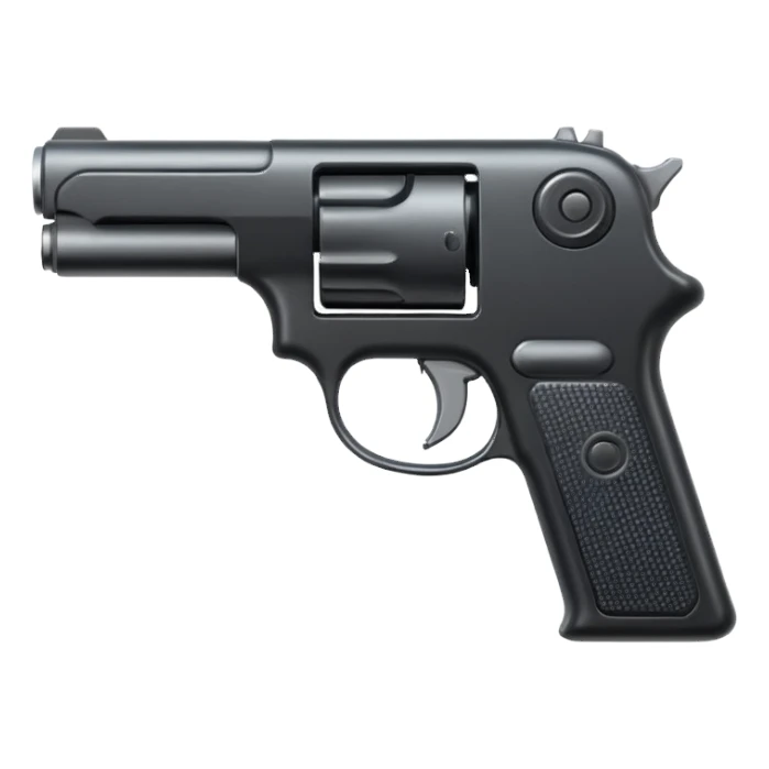 A gun pointing to the right sticker