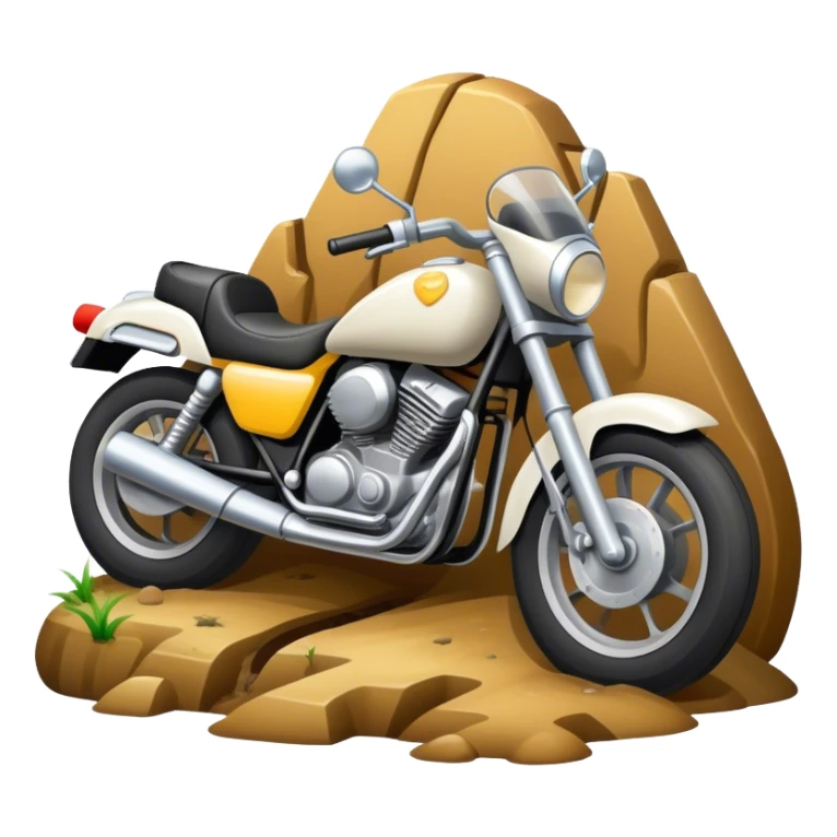 moto dans un fossé  sticker