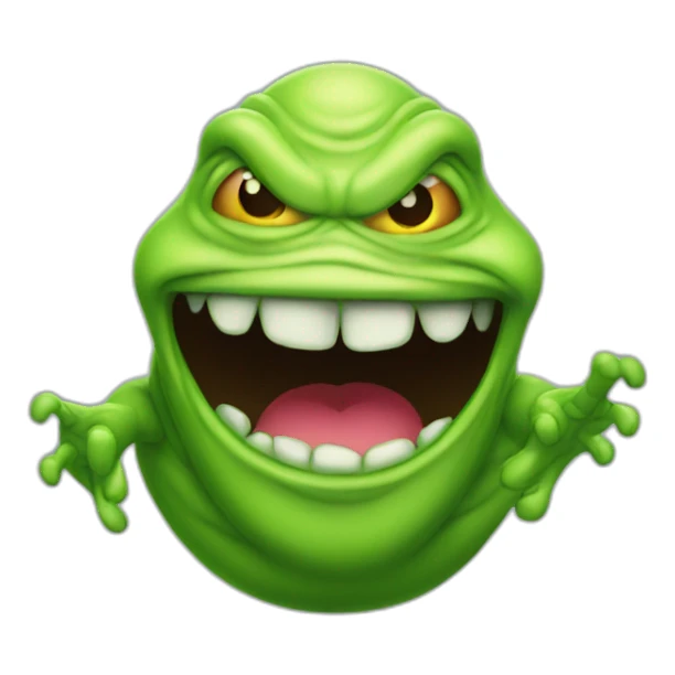 slimer wearing underwear sticker