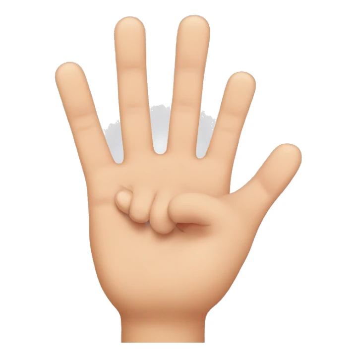 Three fingers in horizzontal  sticker