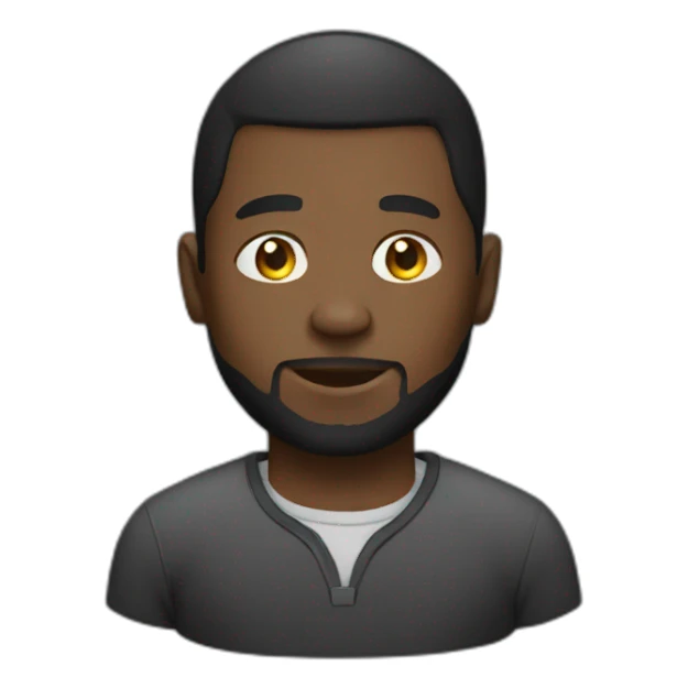 black man gaming sticker