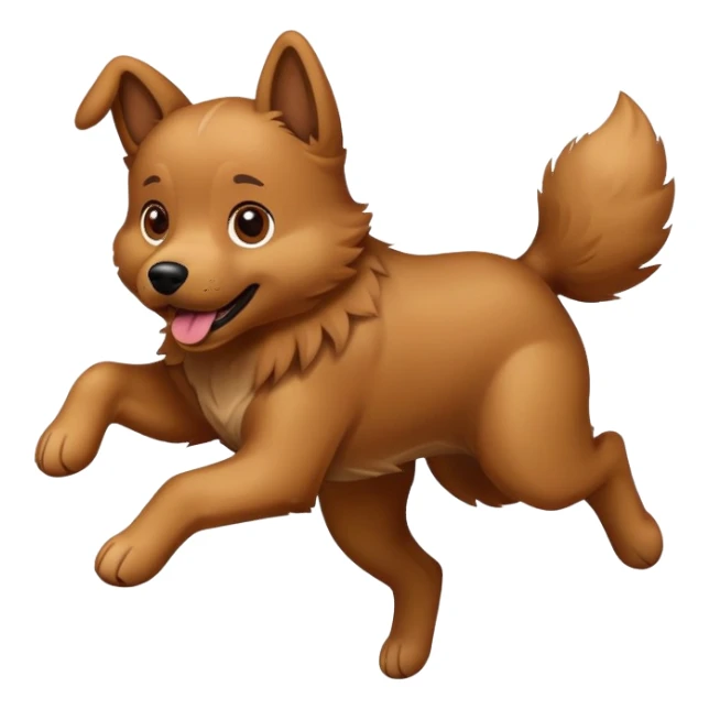 Un perro saltando sticker