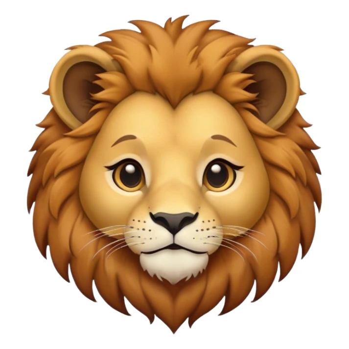 Cute lion sticker
