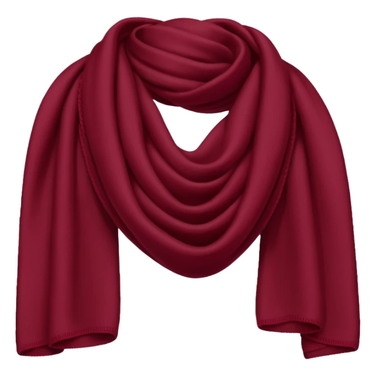 Burgundy scarf sticker