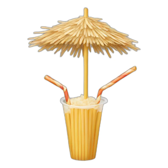 Straw sticker