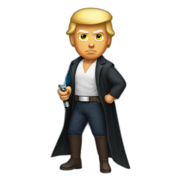 trump-with-light-saber sticker