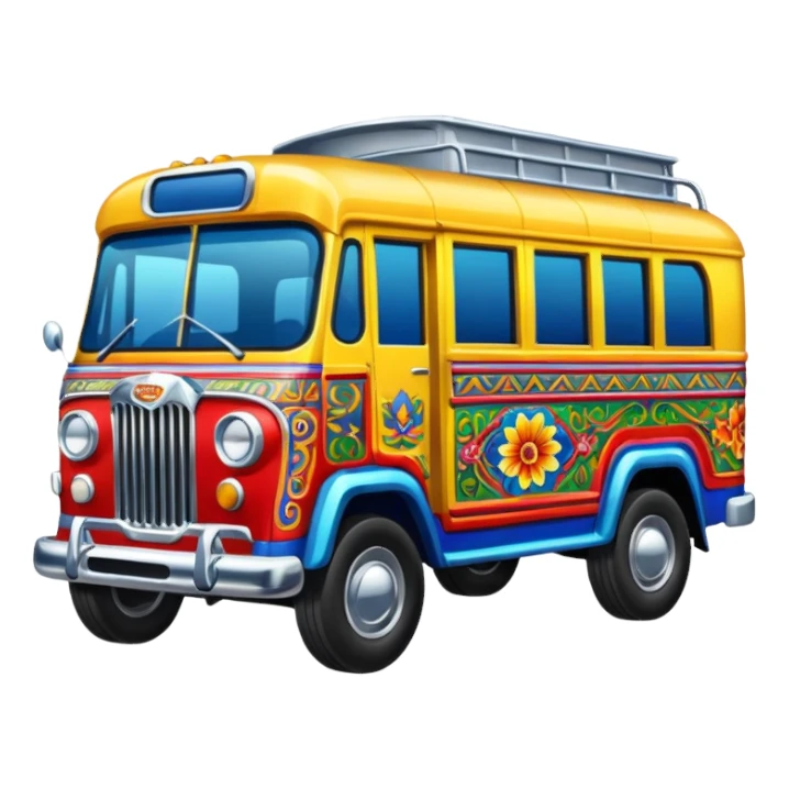 The jeepney emoji sticker