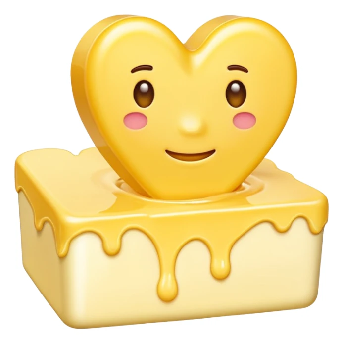 butter with yellow heart sticker
