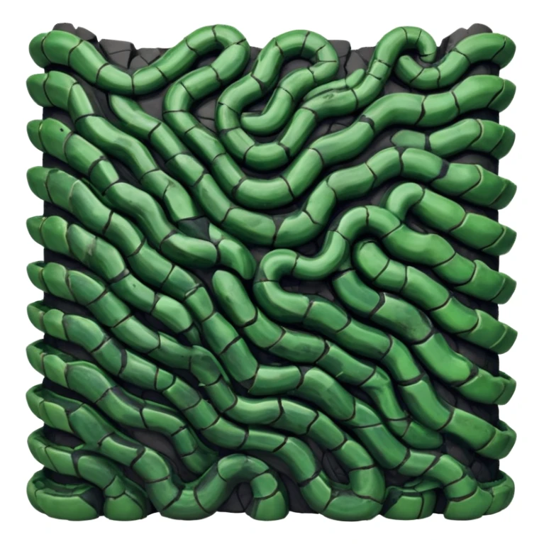 A serpentine entity with segmented exoskeleton resembling charred obsidian, featuring hundreds of small mouths along its length that whisper in unison while secreting an acid that dissolves both matter and sound.

 sticker