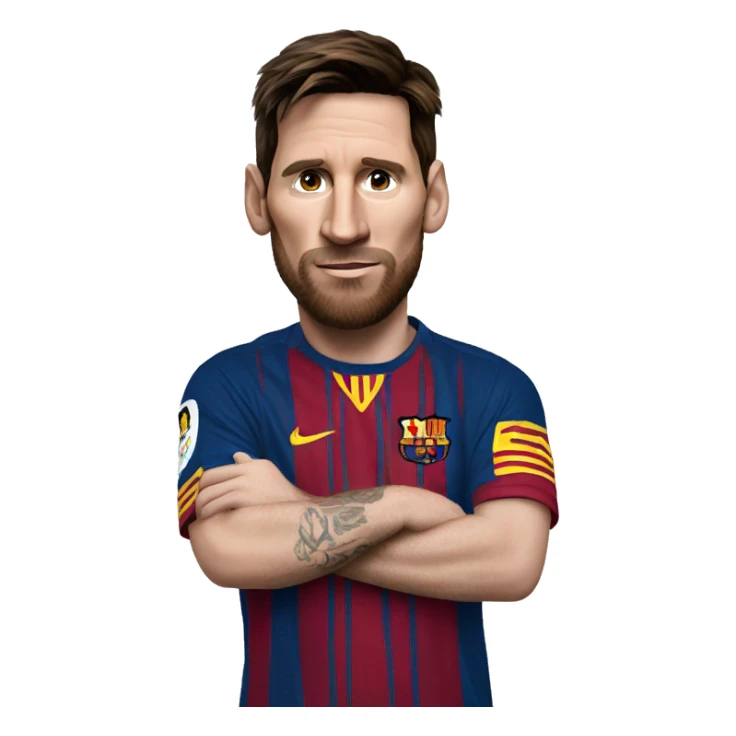 Realistic-Messi-with-a-cigar sticker