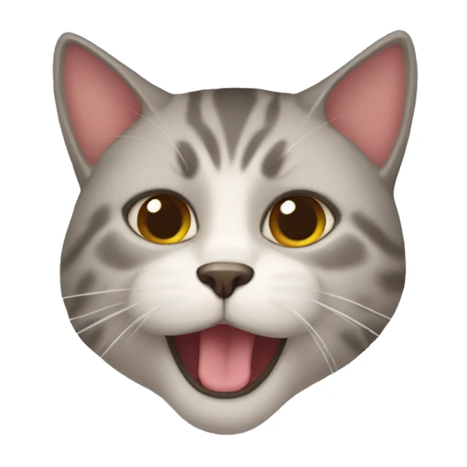 Gato con mansana sticker