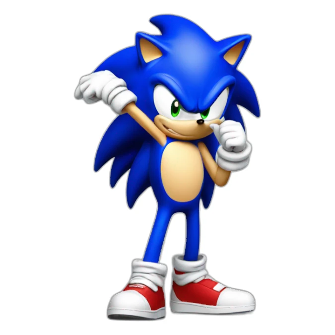 Sonic make a dab sticker