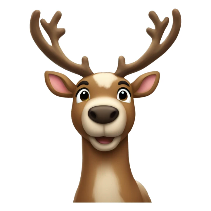 reindeer at school write sticker