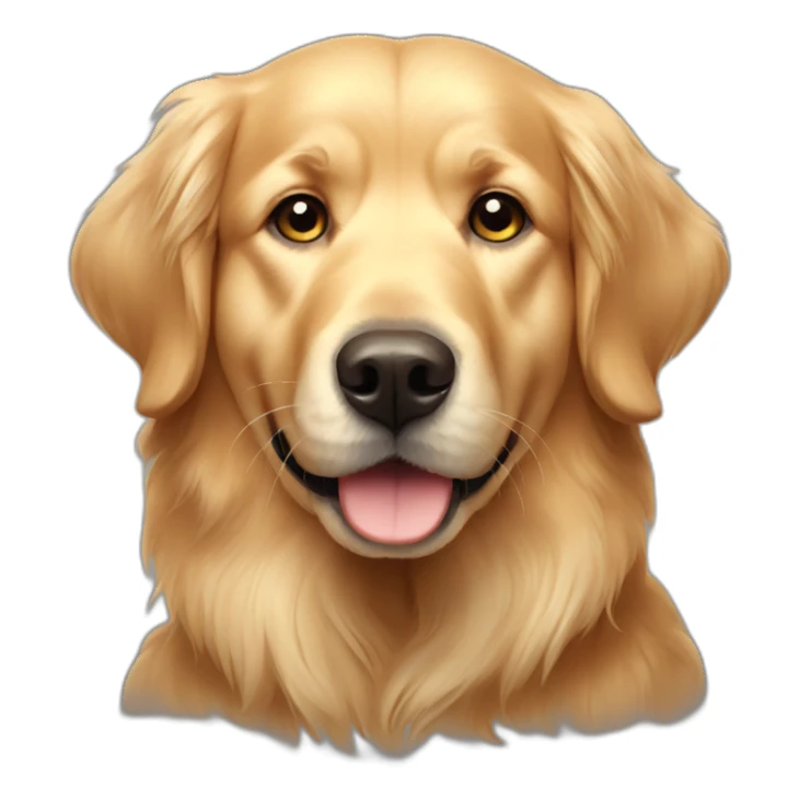 old golden retriever sticker