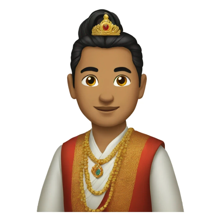 Young king of nepal sticker