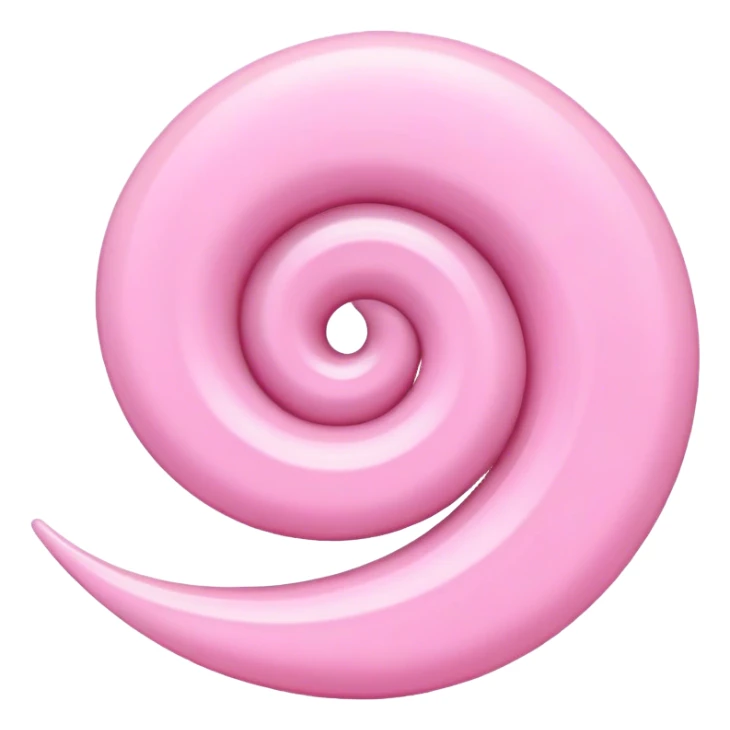 Pink swirl sticker