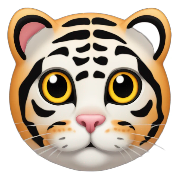 A black cat to look like a tiger  sticker