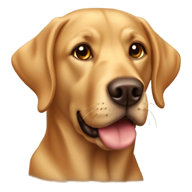 brown and golden Labrador  sticker