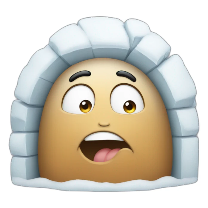 igloo emotional face sticker