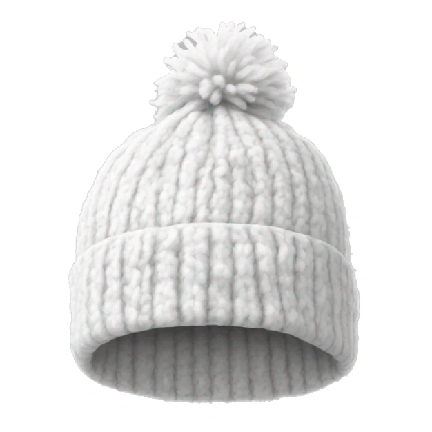white winter beanie no person sticker