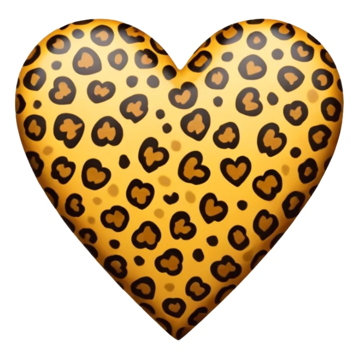 Cœur léopard  sticker