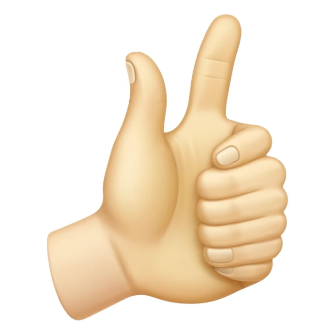 thumbs up emoij extra long thumb sticker