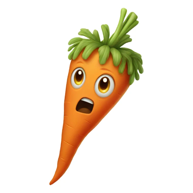 Very scary carrot sticker
