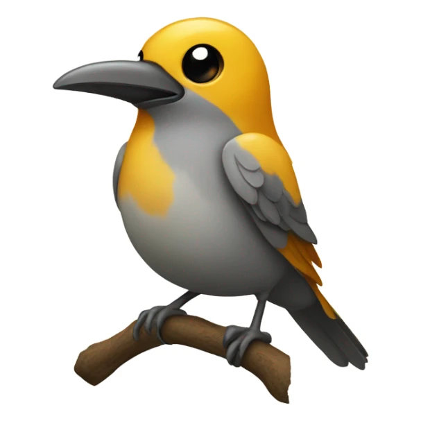 Bird wearing leaches  sticker