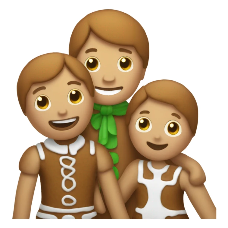 Gingerbread man with hansel and gretle sticker