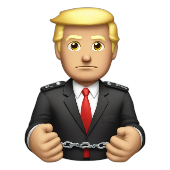 trump-in-handcuffs sticker
